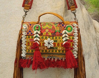 Banjara tassen Patchwork tas Festival tas Boho tas handgemaakte tas hobo tas hippie tas hippie tas geborduurde tas Boho tas Sling Bag