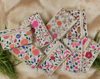 Bulk Indian Wedding Favors: Gotta Patti Clutch Pouches for Women - Unique Return Gifts for Mehndi Henna Sangeet