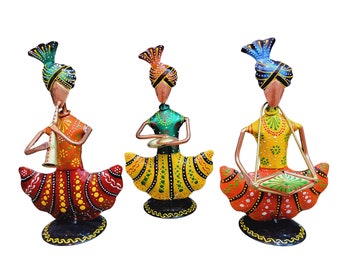 Musician Idol Statue Showpiece Living Room Diwali Decor gift Anniversary Gift Indian home decor Table Decor Wall decoration