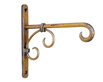 Handmade Forged Iron Hanger, Decorative Lantern Hanger, Hook/Clamp