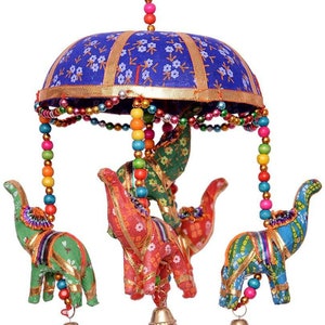 Indische Hochzeit Dekoration Elefant Windspiele Mehndi Decor Party Backdrop Türbehang Glocke Diwali Requisiten Dholki henna haldi mehendi sangeet Bild 9