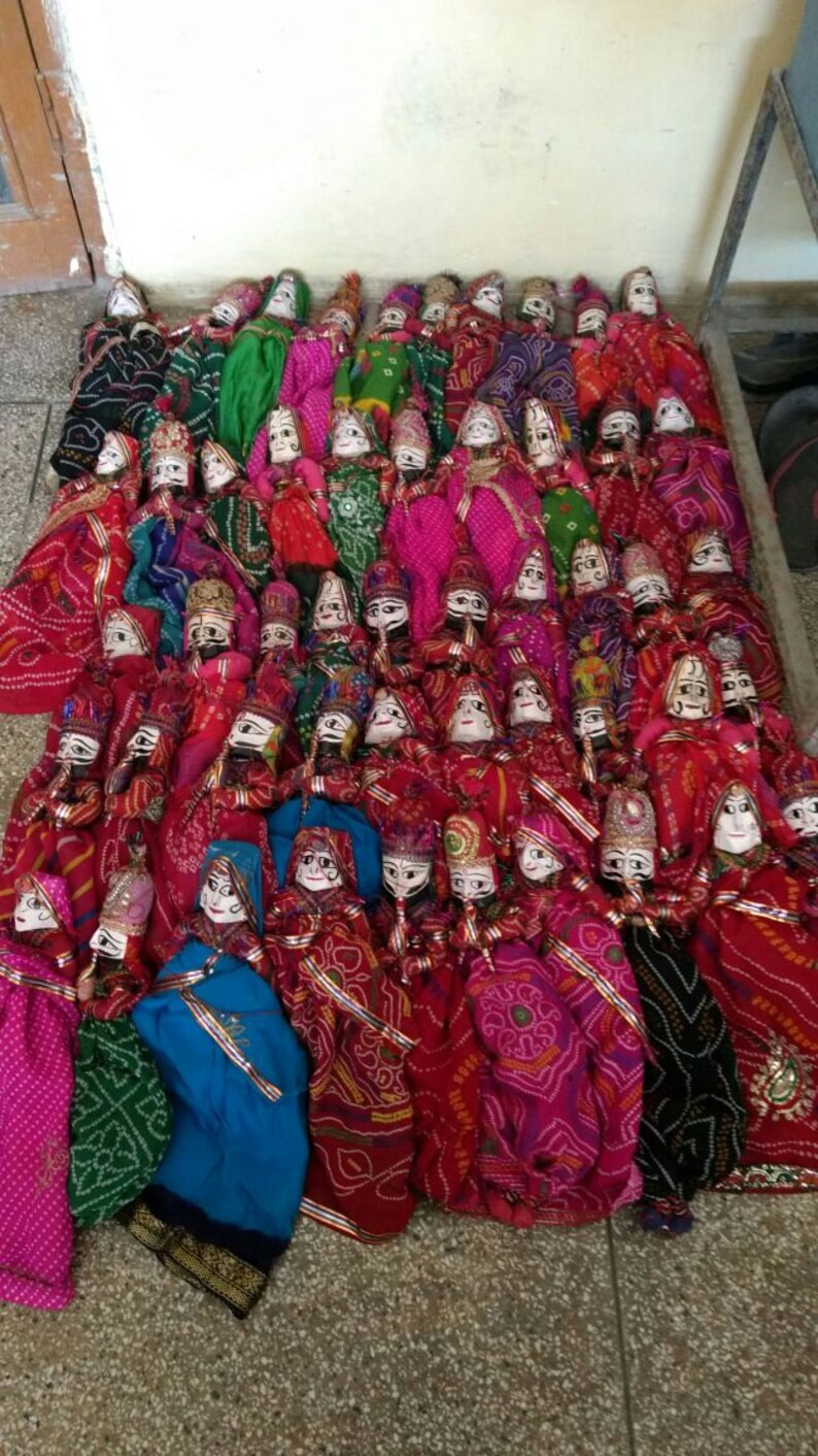 Inhloli Puppet Handmade Indian Kathputli Puppets: Wedding Decor, Set of 2 - Etsy