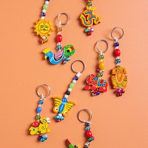 Indian Keychains Elephant Keychains Indian Handicrafts Birthday Return Gifts Indian Gifts Indian Wedding Favors Indian Return Gifts