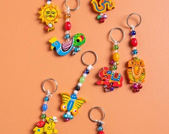 Indian Keychains Elephant Keychains Indian Handicrafts Birthday Return Gifts Indian Gifts Indian Wedding Favors Indian Return Gifts