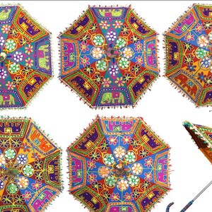 Decorative Umbrella Mehndi Decor Indian Decor Haldi Decoration Umbrella Decor Elephant Umbrella Indian Wedding Decor Indian Umbrella image 6