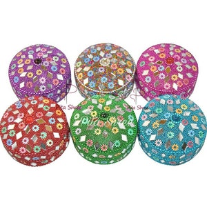 Boîte à bijoux indienne Boîte à bijoux indienne Boîte à bijoux indienne Cadeaux de mariage indiens Boîte à bijoux vintage Cadeau de retour de mariage Boîte Sindoor