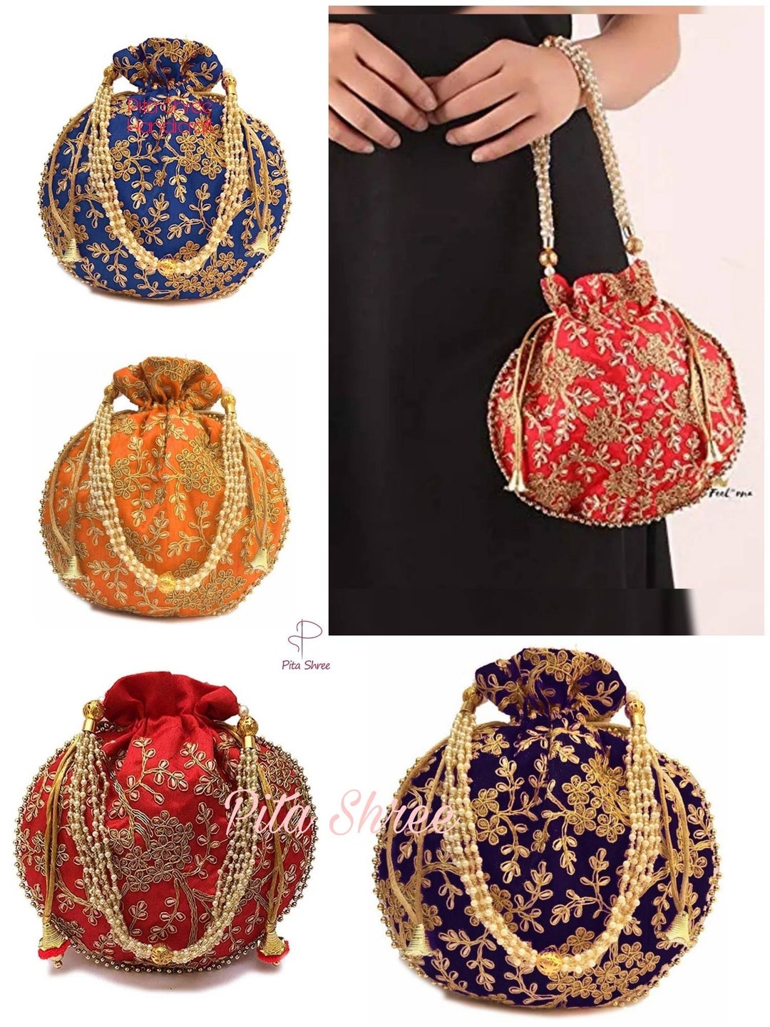Indian Potli Bags Indian Wedding Favor Return Gifts Wedding Favours