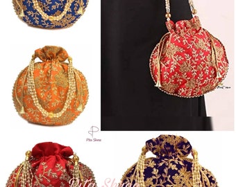 Indian Potli Bags Indian Wedding Favor Return Gifts Wedding Favours Wedding Favor Bags Indian Favors Favour Bags Mehndi Favors