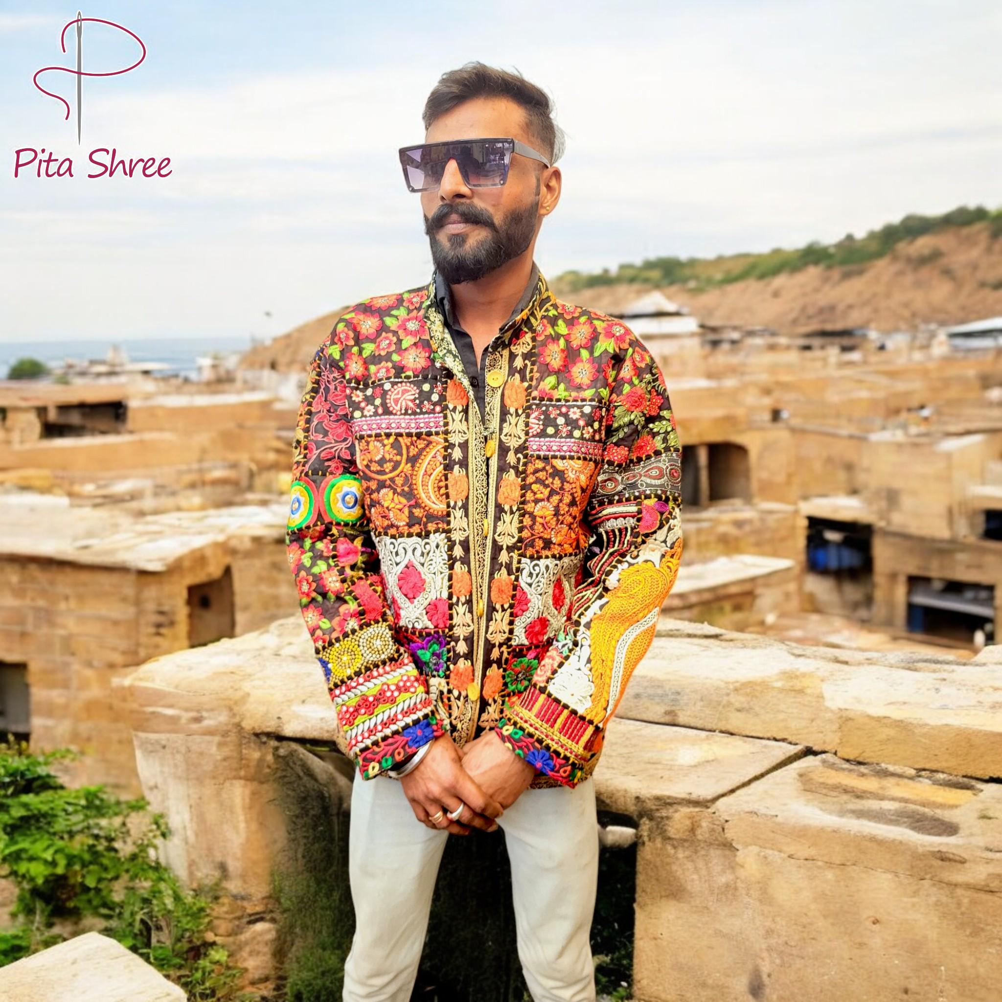 Handmade Patchwork Desert Style Jacket One of A Kind / Party