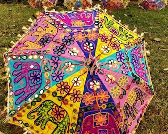Paraguas decorativo Mehndi decoración india decoración Haldi decoración paraguas decoración elefante paraguas indio boda decoración indio paraguas