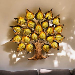 Metal Wall Hanging LED Peepal Tree Wall Art for Home Décor  wall decor  wall decoration showpiece  office decor  home decor