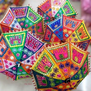Indian Umbrella Decorative Umbrella Mehndi Decor Indian Decor Haldi Decoration Umbrella Decor Elephant Umbrella Indian Wedding Decor