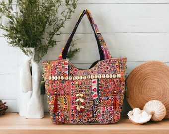 Banjara tassen patchwork tas boho draagtas vintage draagtas boho stijl portemonnee handgemaakte tas hippie tas boho tas hobo tas Tribal tas