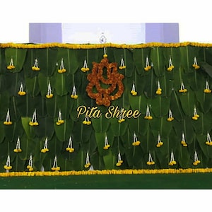 Indian Wedding Decor Mehndi Decor Pooja Decor Haldi Decoration Sangeet Decor Marigold Garland Pooja Backdrop Mehndi Backdrop