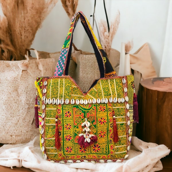 Banjara bags patchwork bag bohemian tote bag vintage tote bag boho style purse handmade bag hippie bag boho bag hobo bag Tribal bag