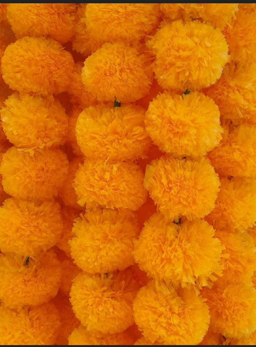 Free Shipping 50 Wholesale Artificial Marigold Flower Garland Etsy