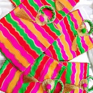 Embroidered Handbag: Handcrafted Fabric Clutch, Wedding Favor Gift