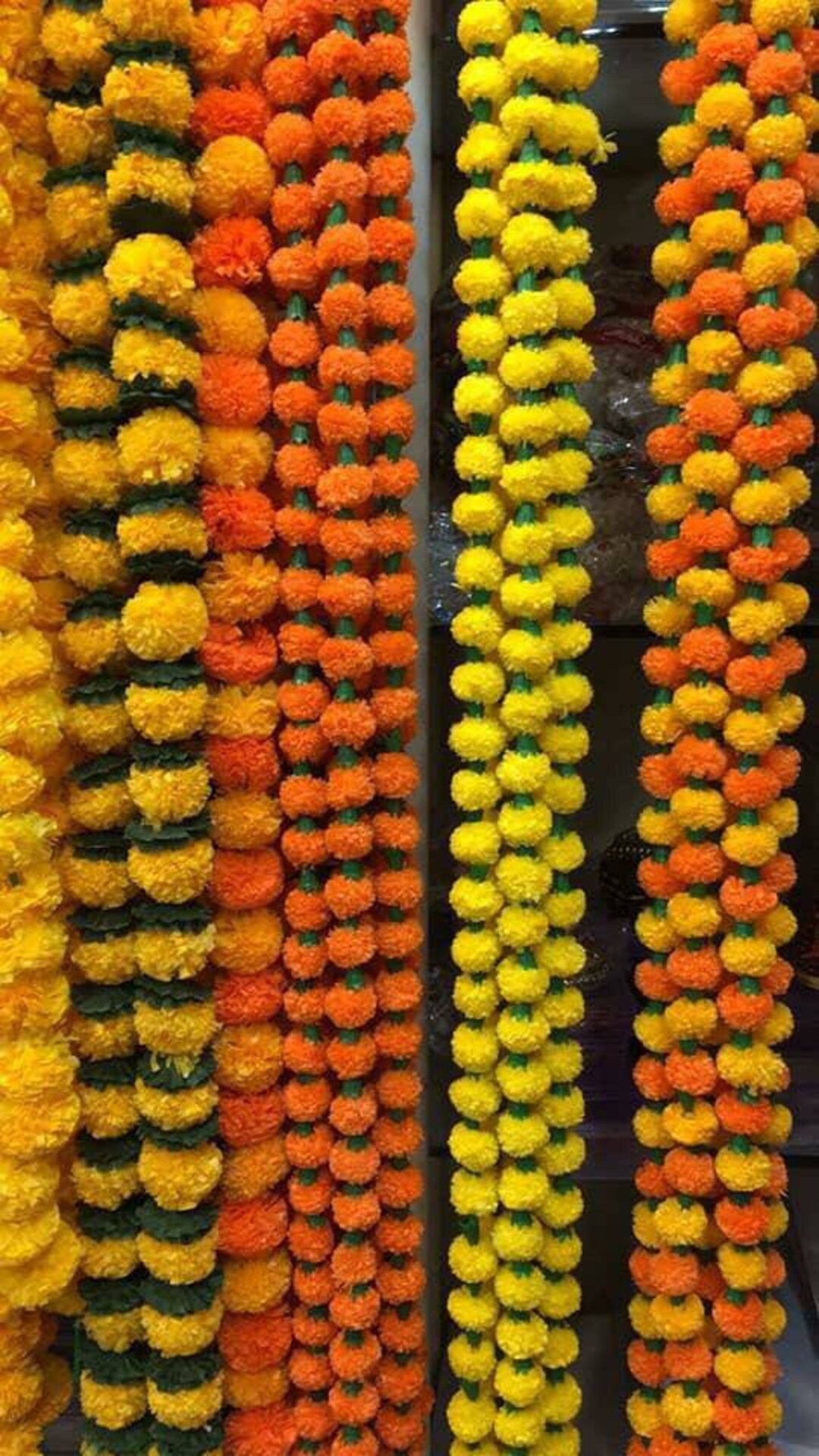 Wholesale Artificial Marigold Flower Garland Wedding Indian Event