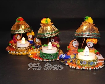 Puppets TeaLight Candle Holder for Home Decor Diwali gift Tea light candle Puppet candle festive decoration Christmas gift