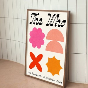 The Who Poster / The Who Print / Retro Print / Retro Poster