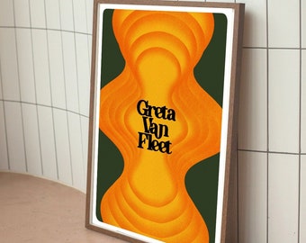 Greta Van Fleet Poster | Greta Van Fleet Print | Rock Poster | Aesthetic Print