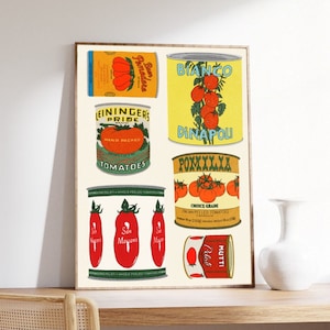 Tomato Print | Kitchen Print | Aesthetic Fruit Print