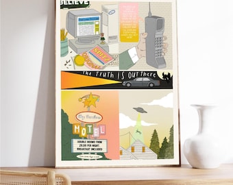 The X Files | The X Files Print | Mulder and Scully