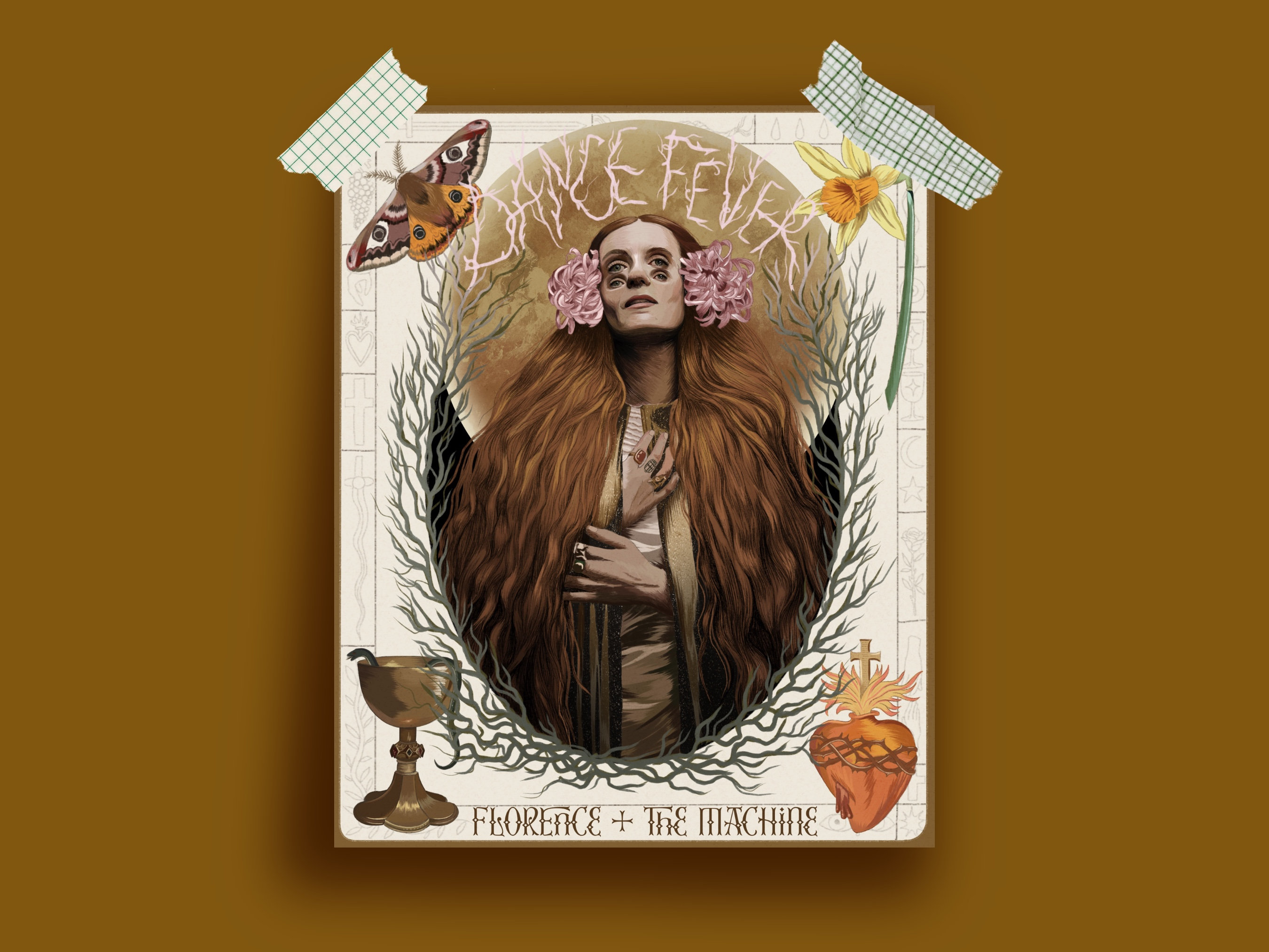 Florence And The Machine Poster (Und), Florence + The Machine UK Tour, Dance Fever Tour 2022