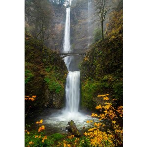 Multnomah Falls Wall Photo Print, Metal Prints, Nature Photography Prints, Canvas Wrap, Oregon Wall Art, Waterfall Prints, Home Decor