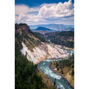 Yellowstone River Wall Photo Print, Metal Prints, Nature Photography, Canvas Wrap Wall Art, Yellowstone National Park Home Decor