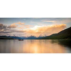 Mcdonald Lake Wall Photo Print, Metal Prints, Nature Photography Prints, Canvas Wrap Art, Glacier National Park, Montana Landscapes Decor