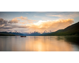 Mcdonald Lake Wall Photo Print, Metal Prints, Nature Photography Prints, Canvas Wrap Art, Glacier National Park, Montana Landscapes Decor