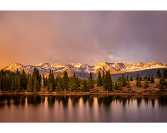 Little Moses Lake Wall Print, Metal Prints Nature Photography, Colorado Wall Art, Canvas Wrap, San Juan Mountains Landscape Home Decor