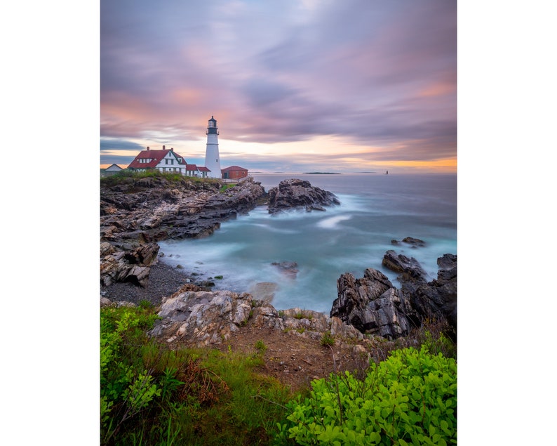 Portland Head Lighthouse Wall Print, Metal Prints, Nature Sunset ...