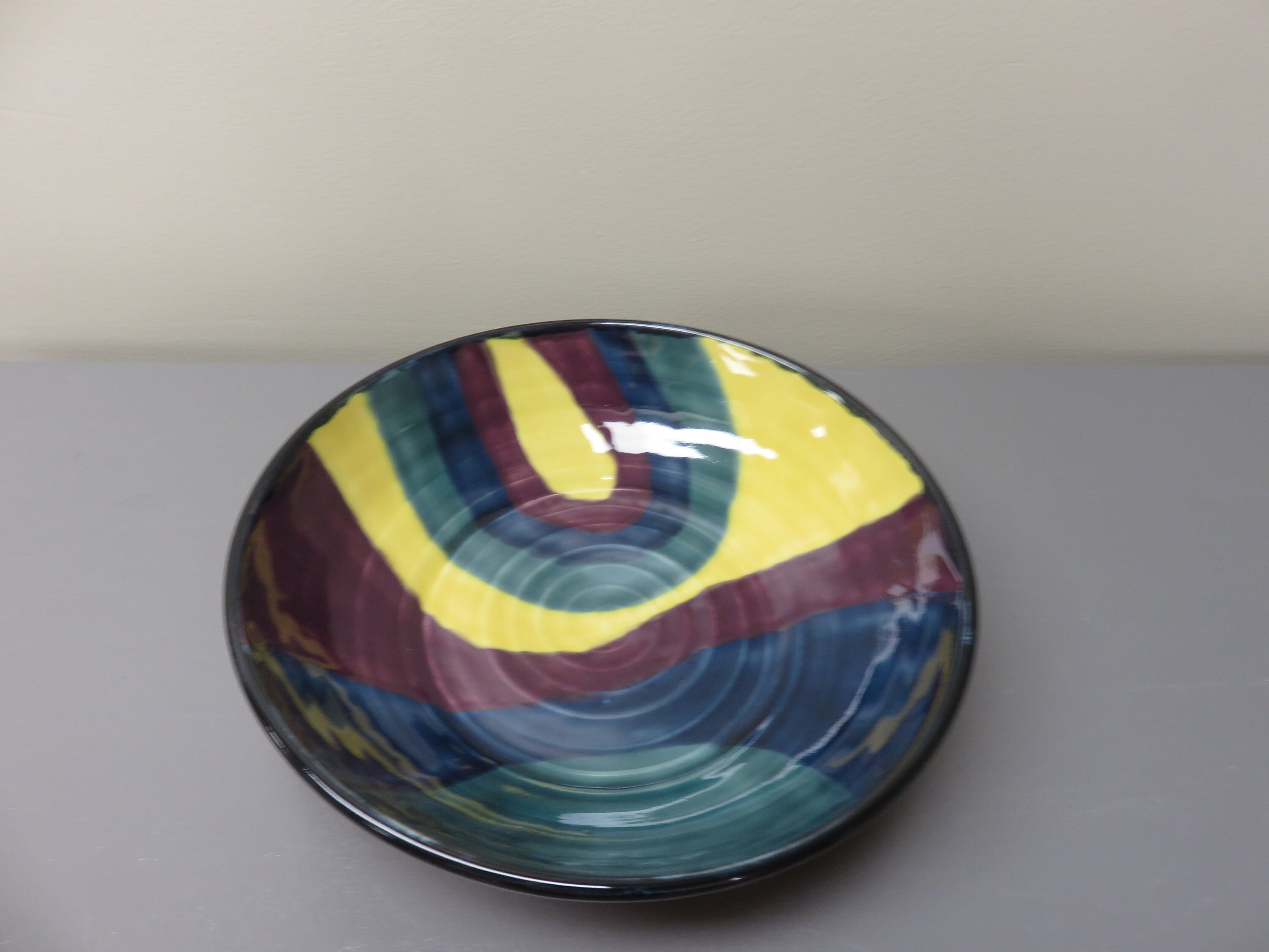 Multi Colored Pasta Bowls Set of 2 Etsy