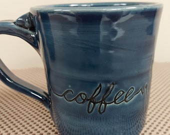 Pottery Coffee "Heart Beat" Mug