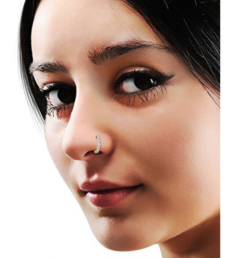 Gold Nose Ring Fake Nose Ring Set Silver Nose Ring Clip on Etsy