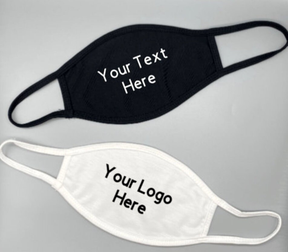 Custom face mask custom logo mask custom print face mask Etsy