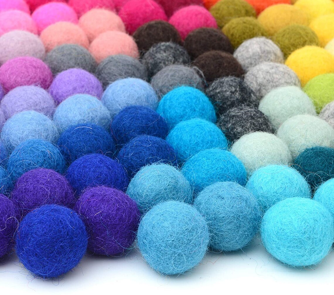 Felt Balls Felt Ball Garland Felt Pom Poms Large Felt Balls Etsy