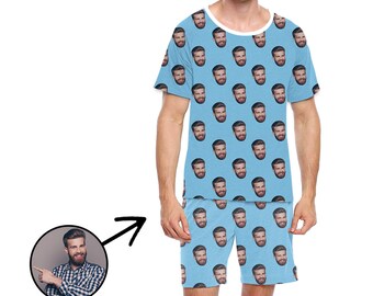 custom face boxers, photo boxers custom shorts fathers day gift from daughter mens pajama shorts  face photo pajama set  custom pajama pants