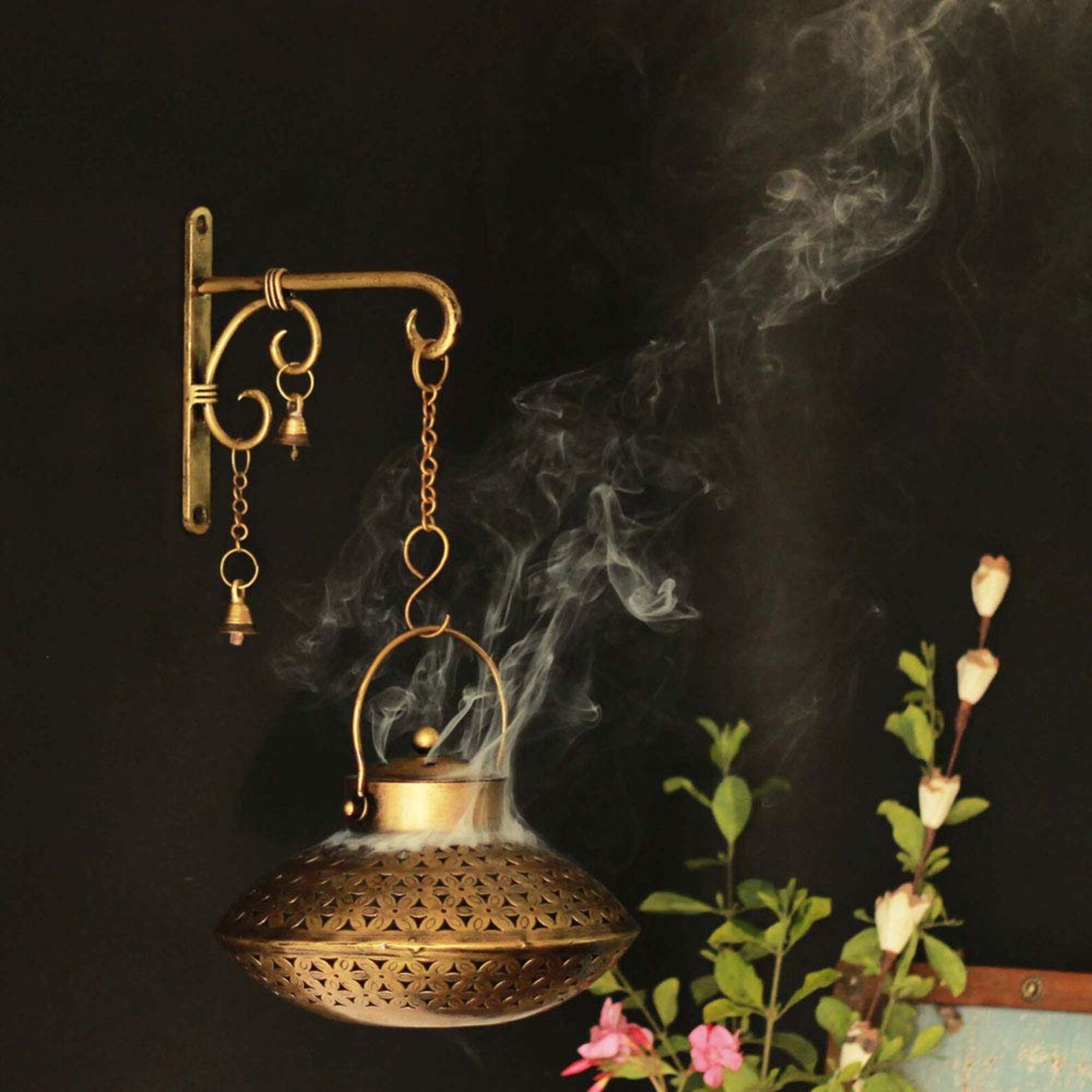 Incense Holder Hanging Incense Burner Dhoop Cone Incense Boho Etsy
