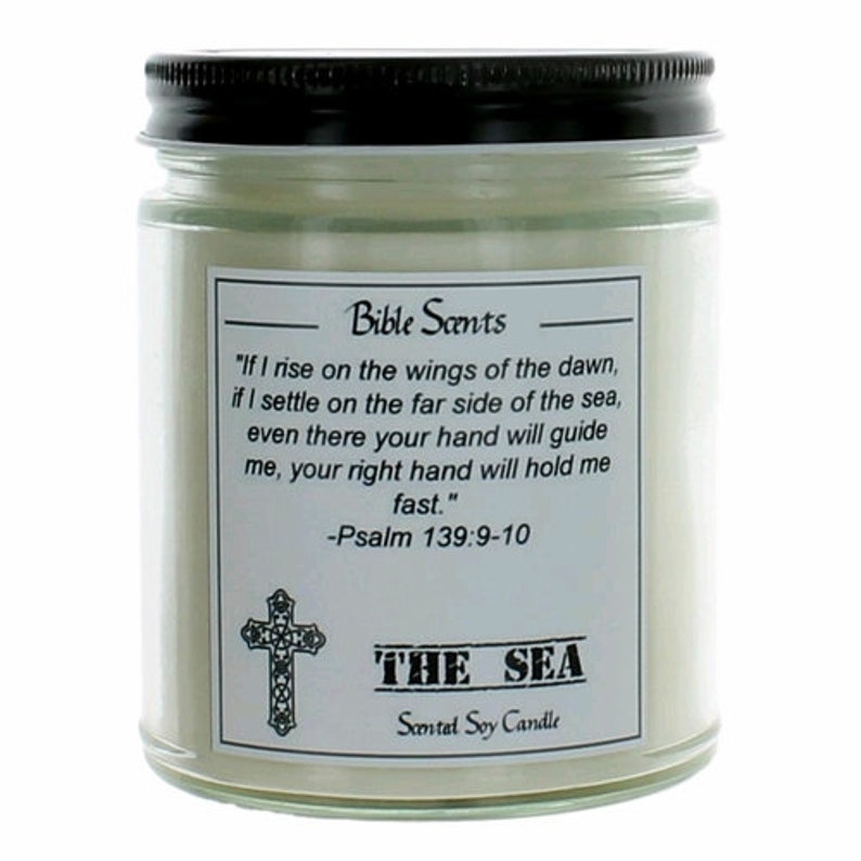 Bible Scents the Sea Scented Religious Candle With Bible Etsy