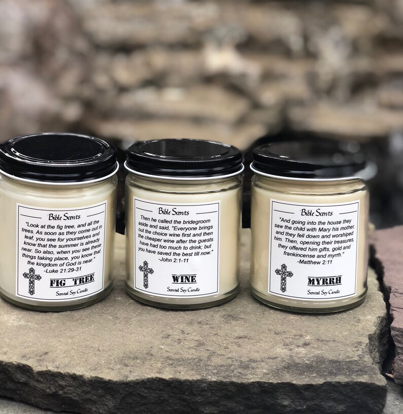 Bible Scents the Sea Scented Religious Candle With Bible Etsy