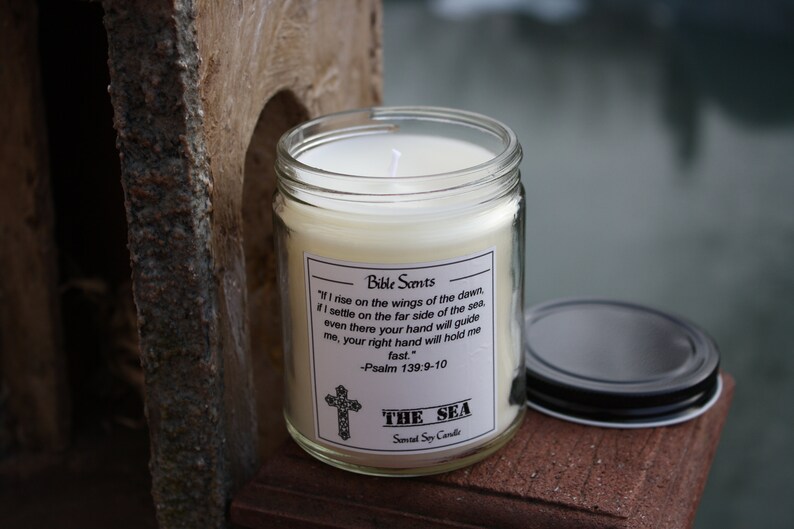 Bible Scents the Sea Scented Religious Candle With Bible Etsy