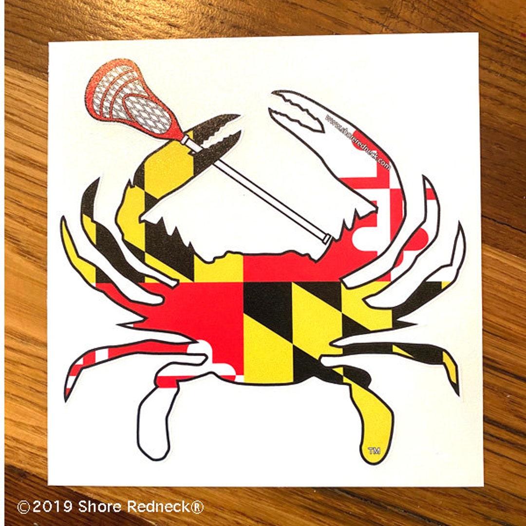 Official Shore Redneck® MD Lacrosse Crab Decal Etsy
