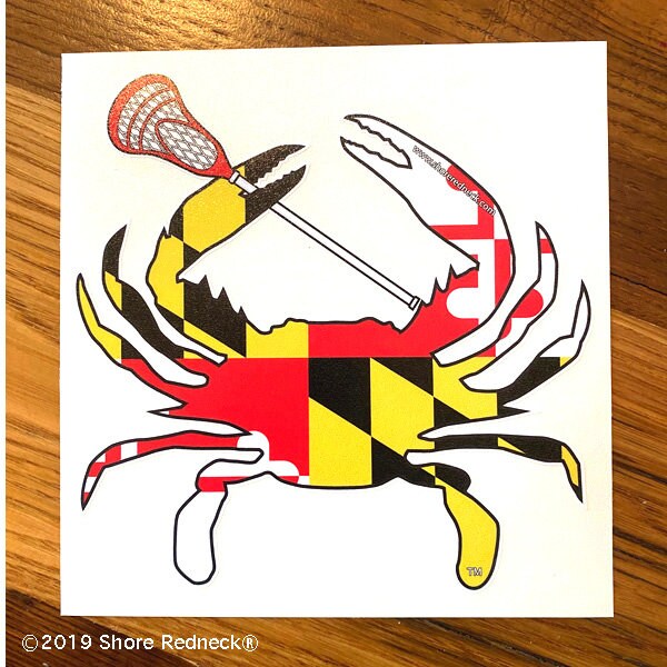 Official Shore Redneck® MD Lacrosse Crab Decal Etsy