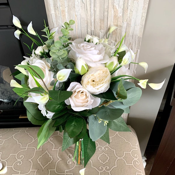 Silk Brides Bouquet Etsy