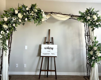 3pcs Wedding arch arrangement/Wedding arch faux flowers/Silk flowers wedding backdrop/Artificial flowers wedding arbor/Event decor/Swag