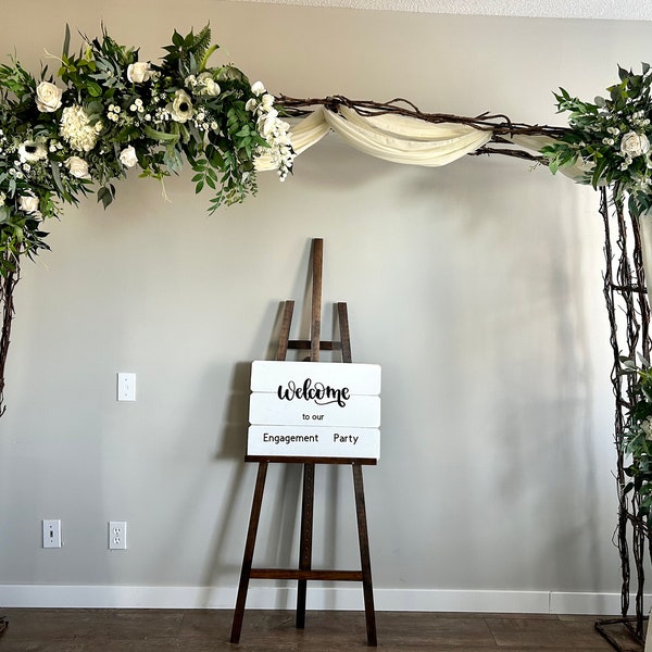 3pcs Wedding arch arrangement/Wedding arch faux flowers/Silk flowers wedding backdrop/Artificial flowers wedding arbor/Event decor/Swag