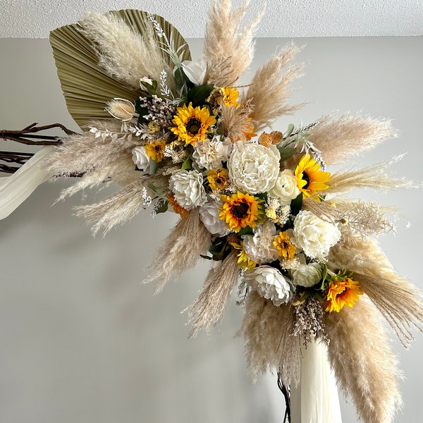 Sunflower Wedding Arch Etsy